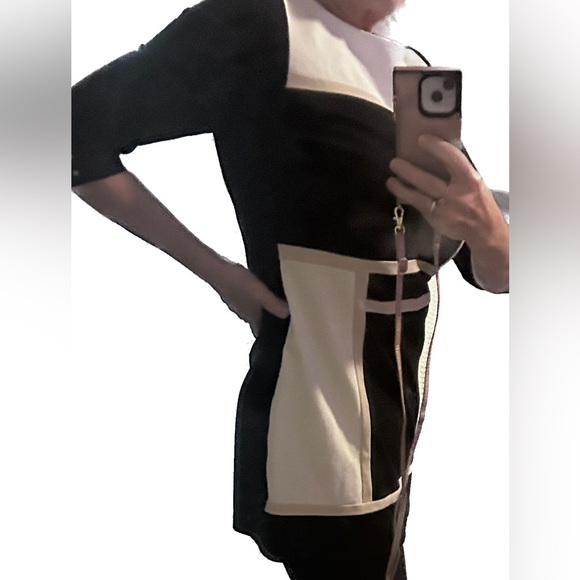 White House Black Market color block tunic Small scuba mini sheath dress sk0006 - Picture 8 of 8